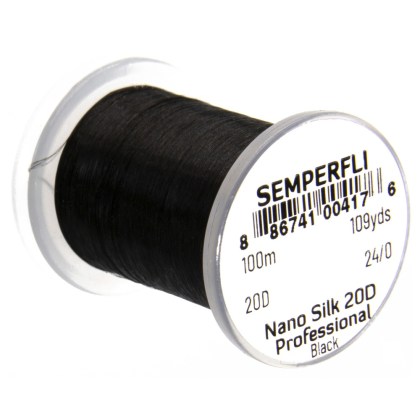 Nano Silk Pro 20D Semperfli nić wiodąca do wiązania much black
